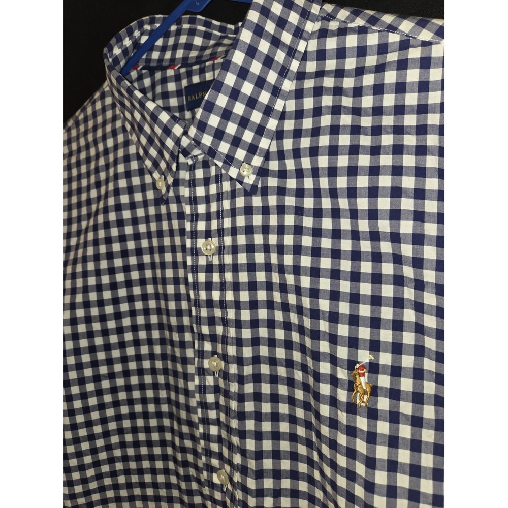 Polo Ralph Lauren Shirt Mens XL Blue Button Up Performance Stretch Casual Preppy - Picture 3 of 7